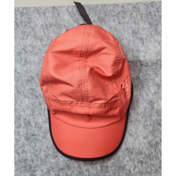 Brooks BOCO Gear 5 Panel Running Hat Coral Orange Adjustable Breathable Cap - Picture 3 of 8